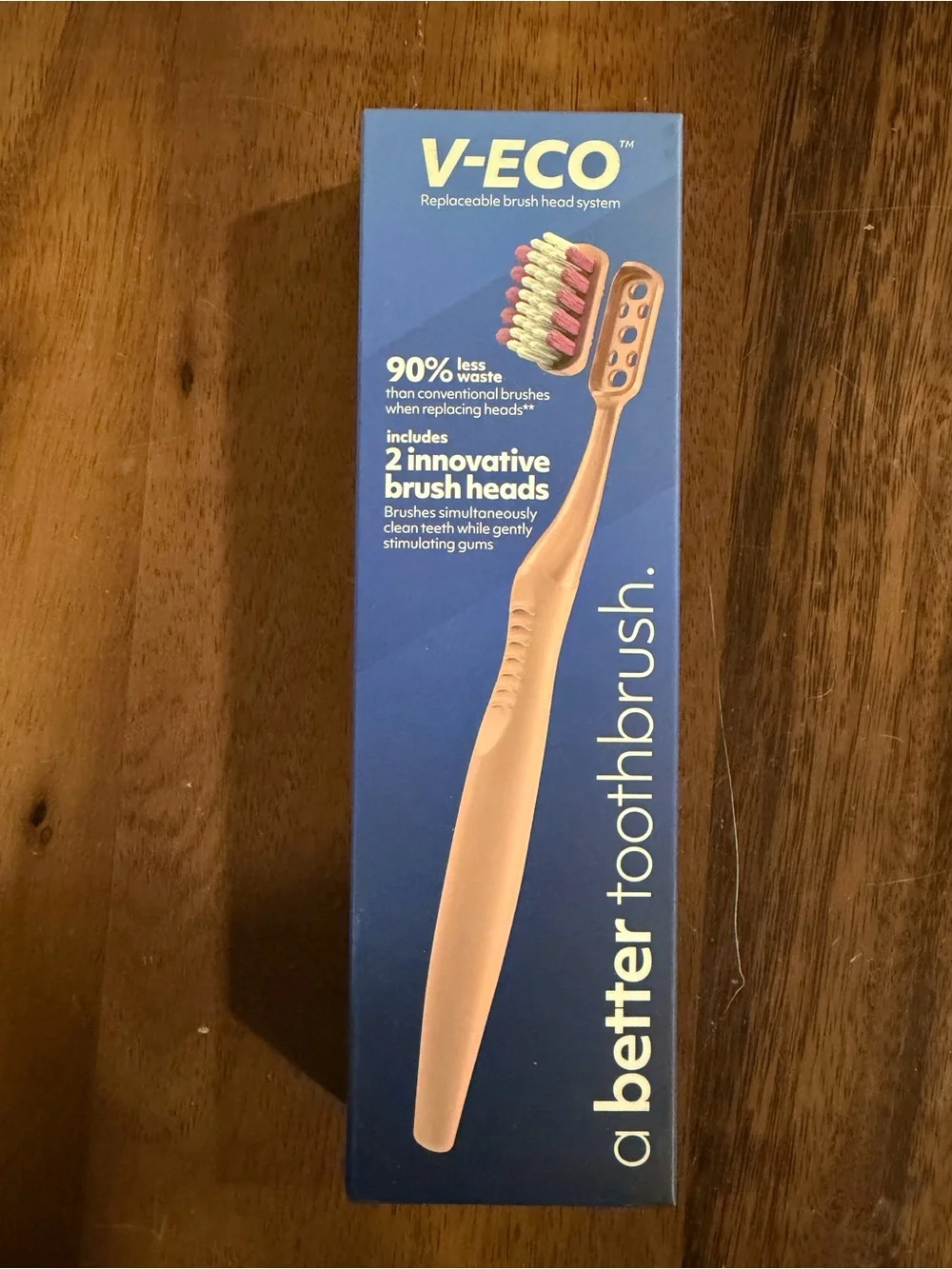 V-Eco Toothbrush Set — Pink, Black, Purple, Cream